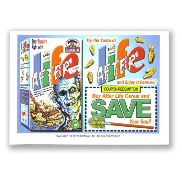 2007 Topps Wacky Packages Card - Series 5 - #48a 80 Cups O Coffee - Picture 2 of 2